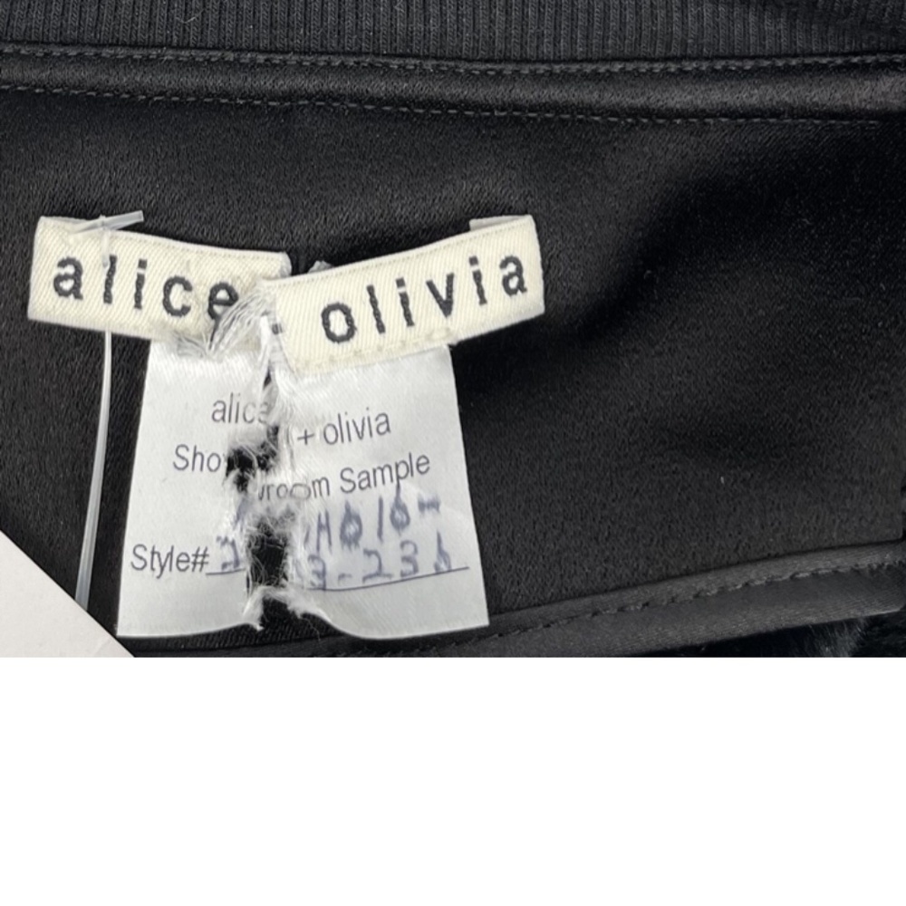 Alice+Olivia Sample Leopard Print Fuzzy Bomber Ja… - image 4